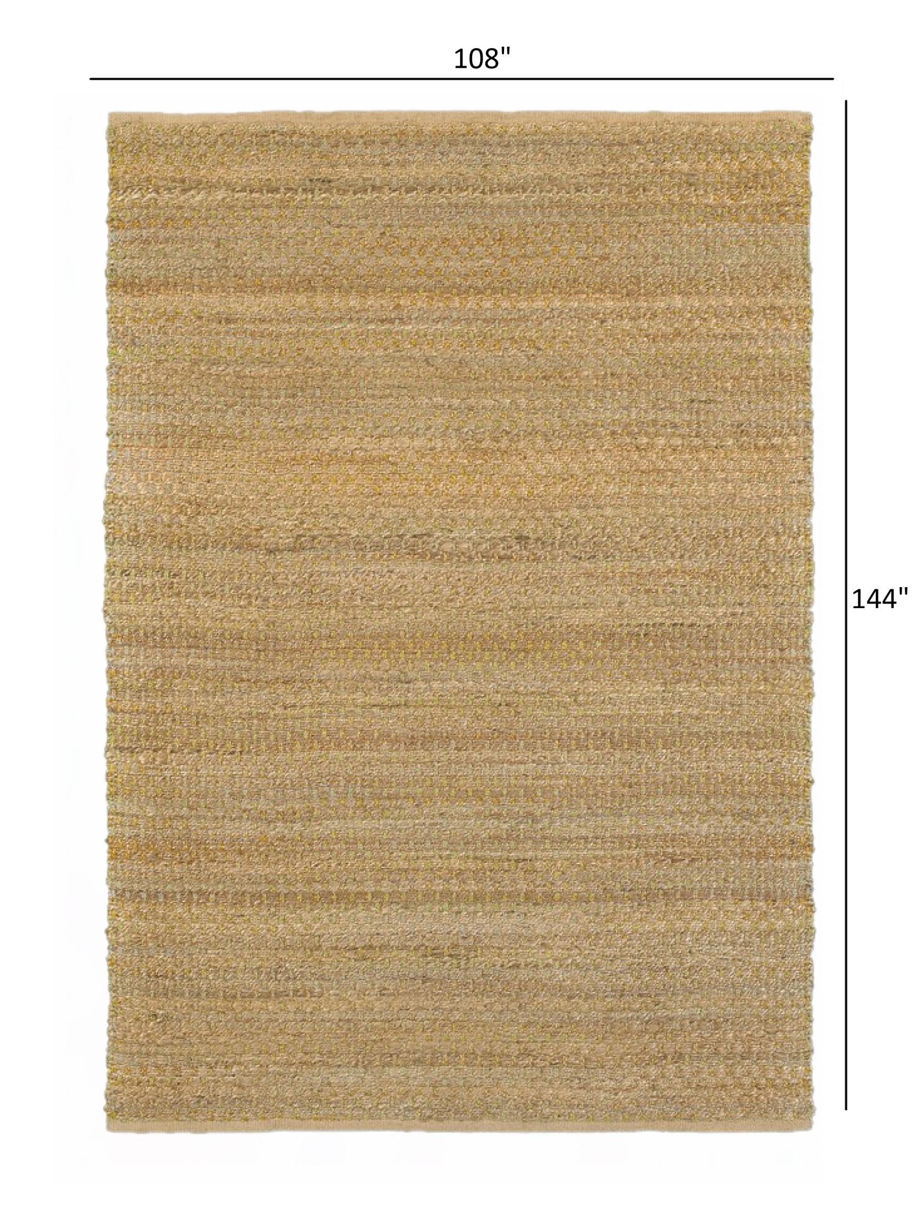 9’ x 12’ Classic Beige Toned Jute Area Rug