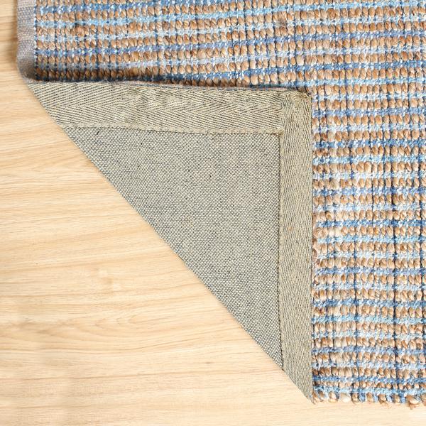 8’ x 10’ Navy and Natural Interwoven Area Rug