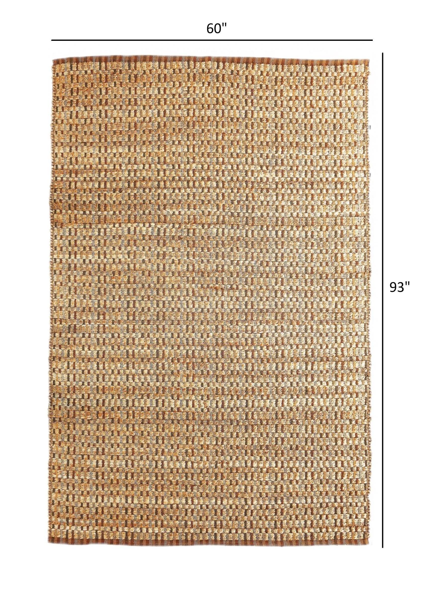 5’ x 8’ Tan Classic Interwoven Area Rug