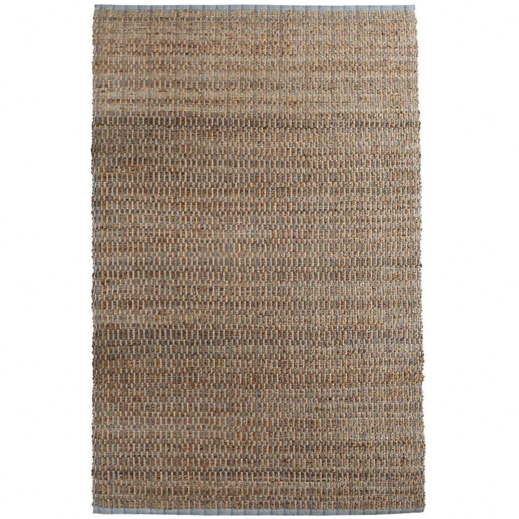 5’ x 8’ Blue and Brown Interwoven Area Rug Default Title
