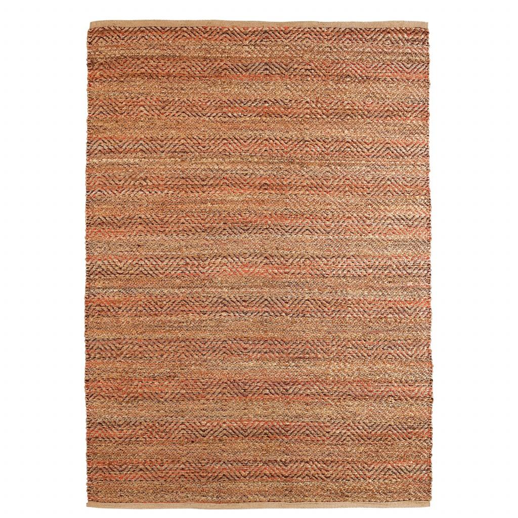 5’ x 8’ Burgundy and Tan Ombre Area Rug Default Title