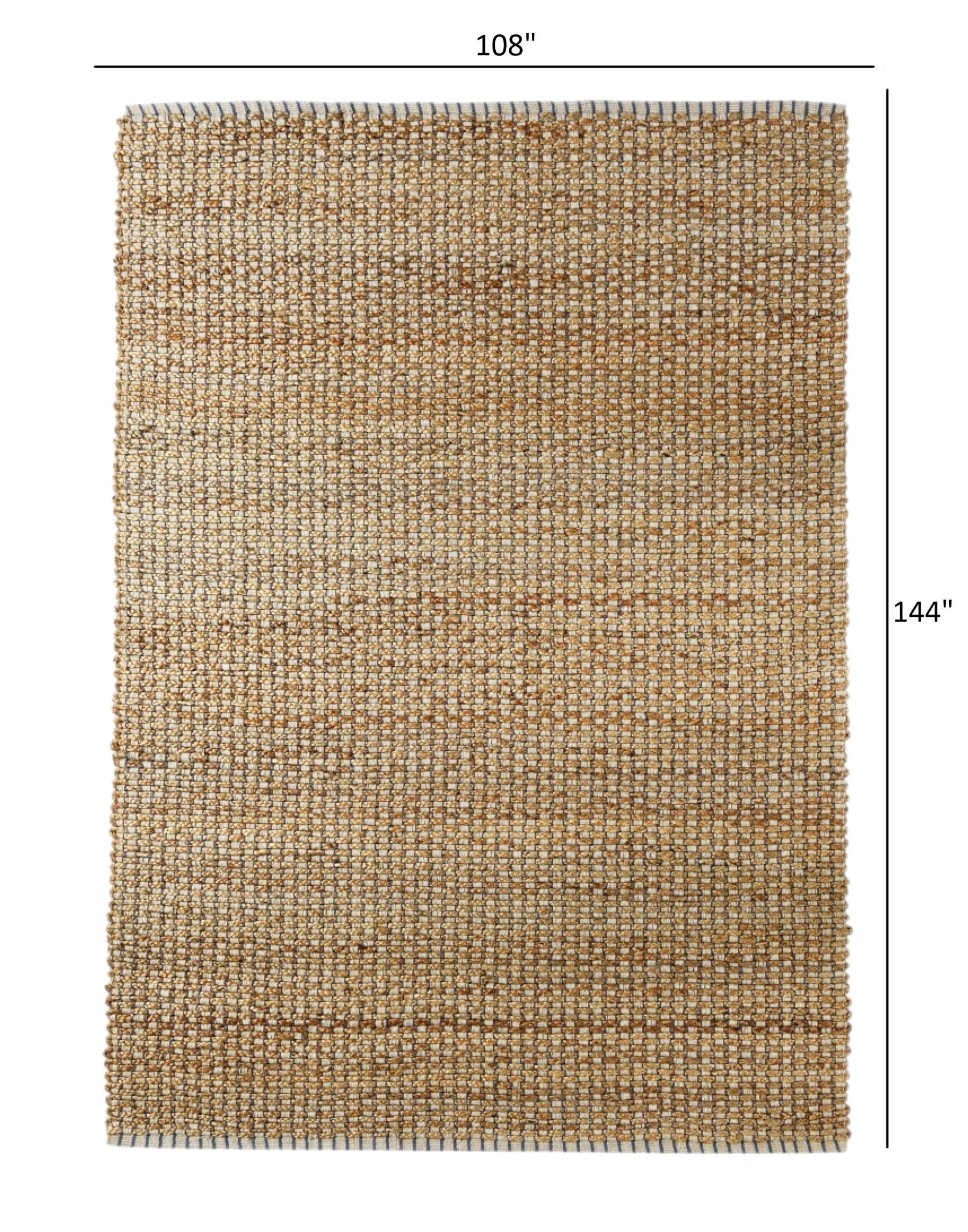 9’ x 12’ Natural Braided Jute Area Rug