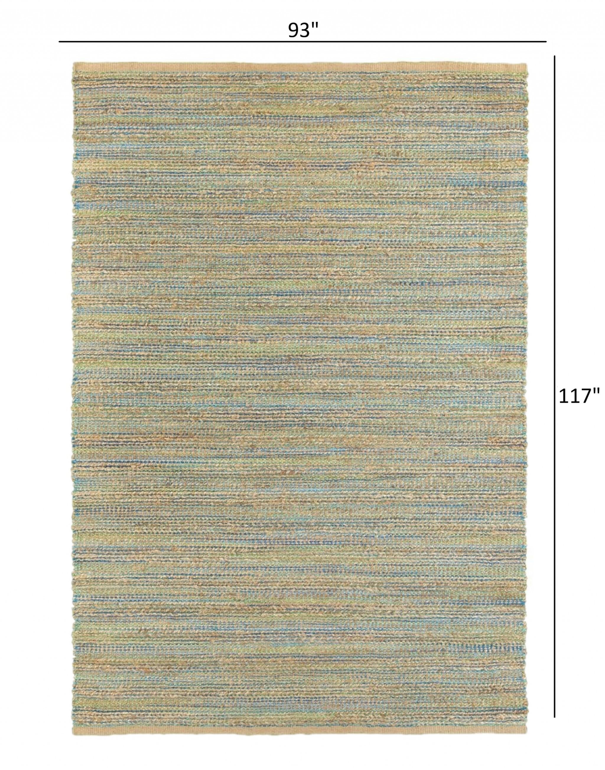 8’ x 10’ Multitoned Braided Jute Area Rug