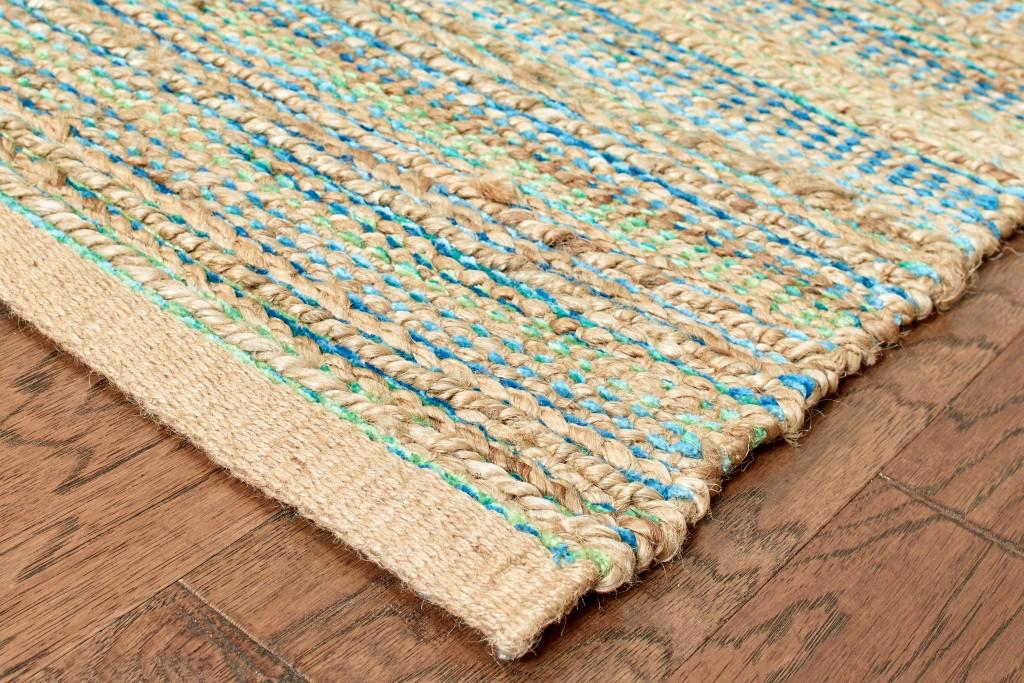 9’ x 12’ Multitoned Braided Jute Area Rug