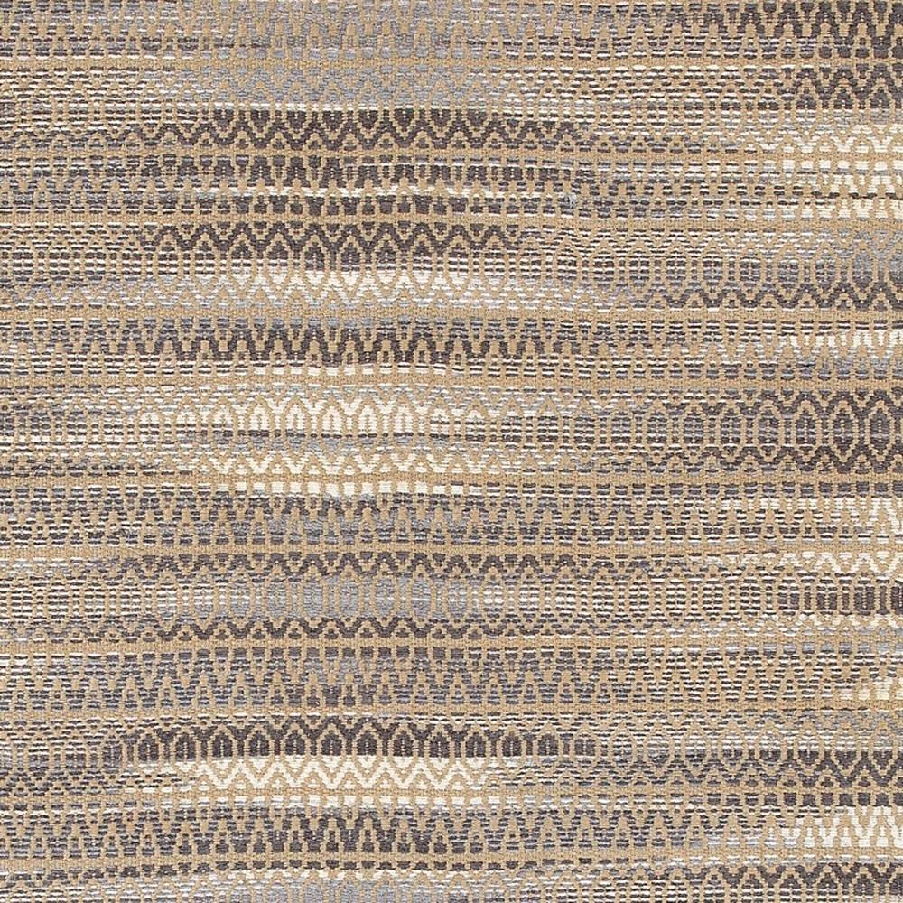 5’ x 8’ Gray and Tan Striated Runner Rug