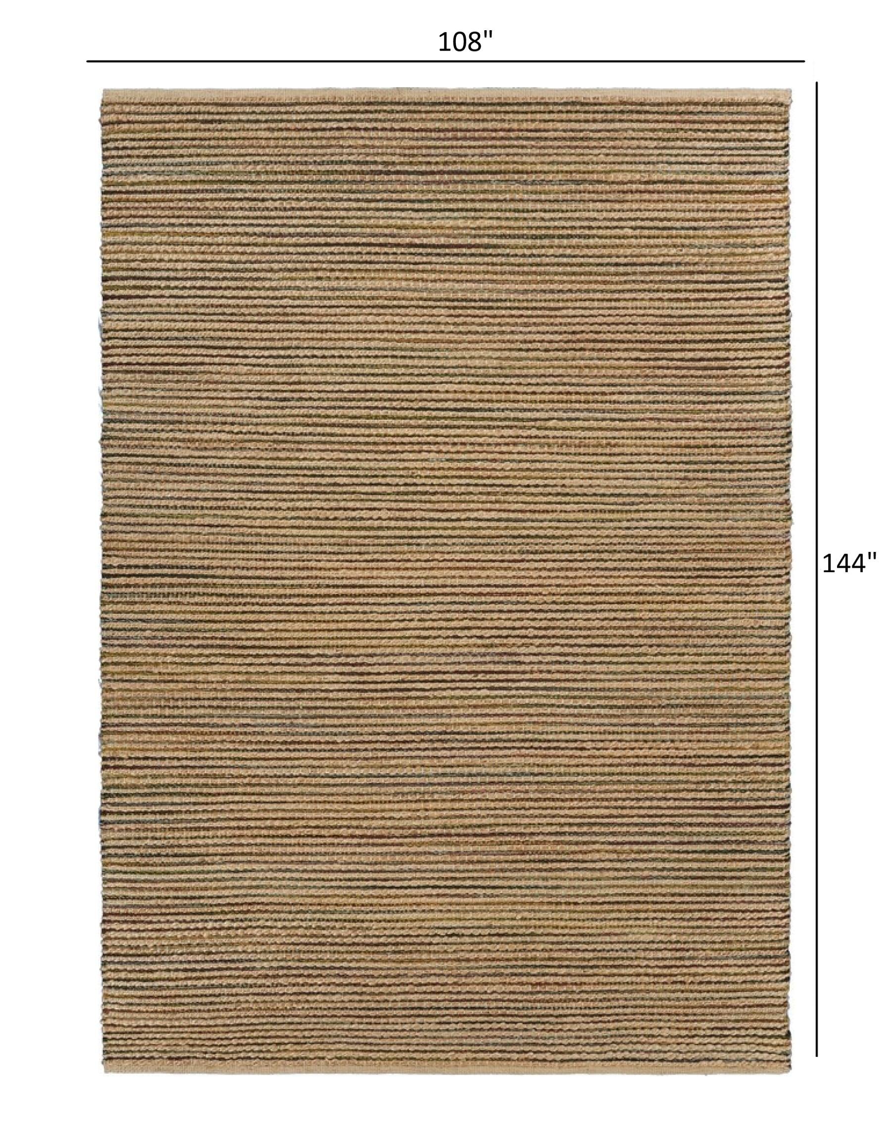 9’ x 12’ Natural Undertone Striated Area Rug