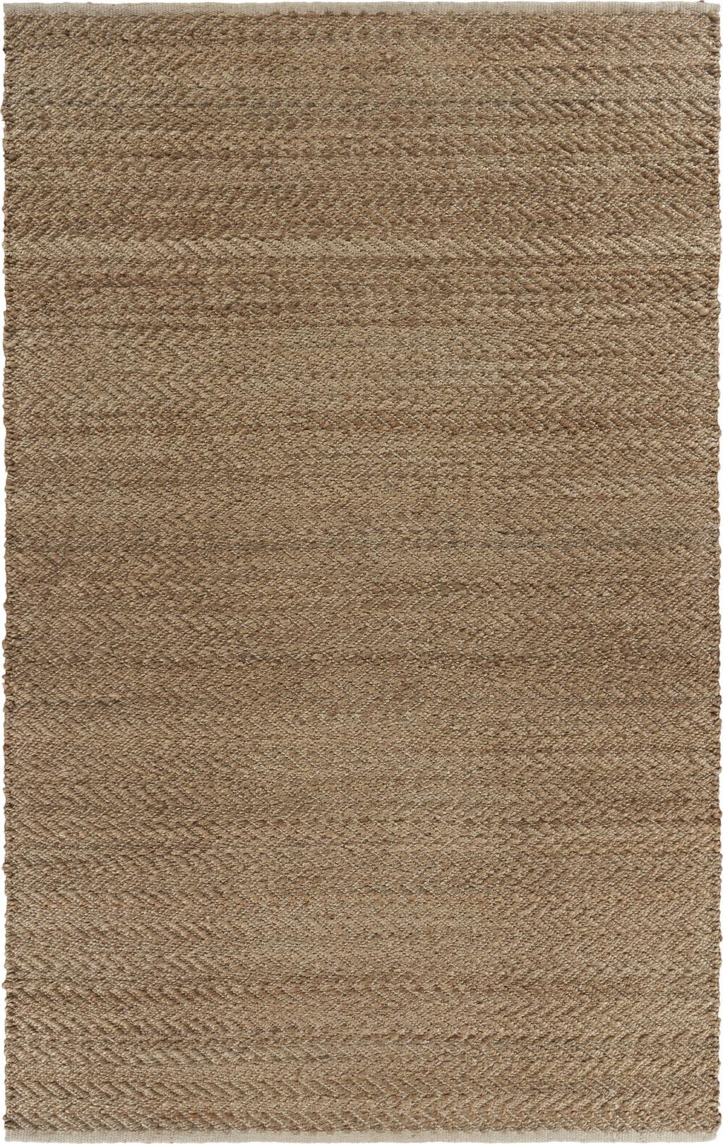 8’ x 10’ Natural Toned Chevron Pattern Area Rug Default Title