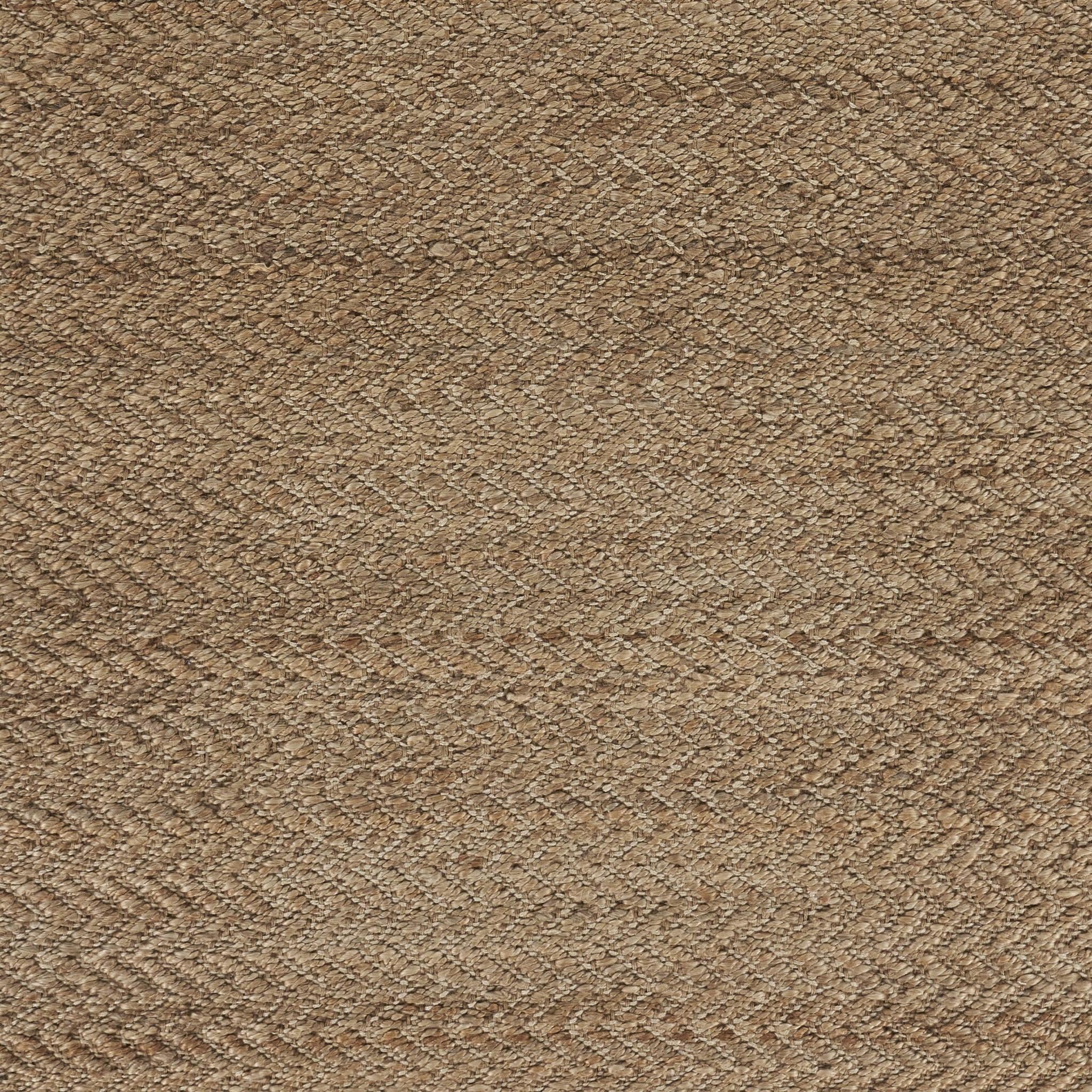 9’ x 12’ Natural Toned Chevron Pattern Area Rug