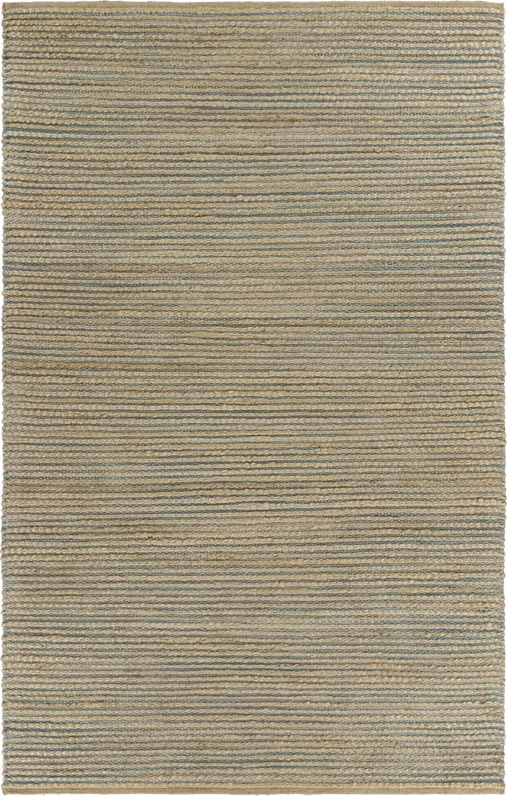 9’ x 12’ Tan and Blue Undertone Striated Area Rug Default Title