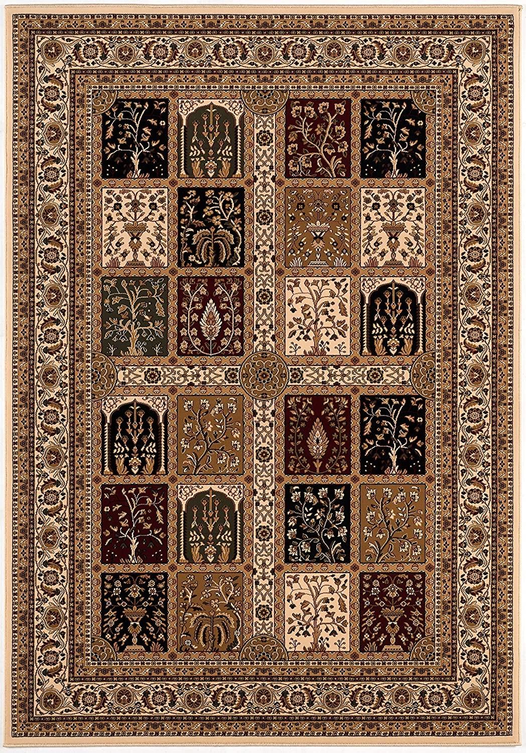 2’ x 13’ Cream Traditional Decorative Runner Rug