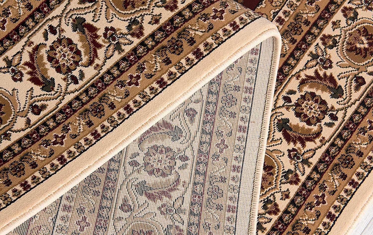 2’ x 13’ Cream Traditional Decorative Runner Rug