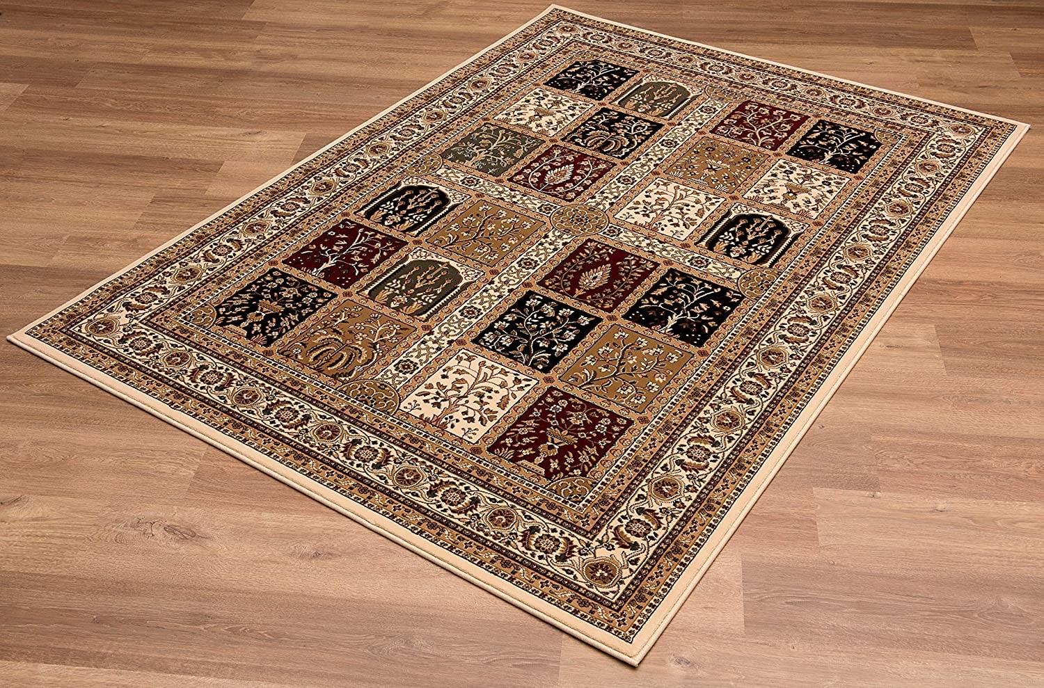 8’ x 11’ Cream Traditional Decorative Area Rug