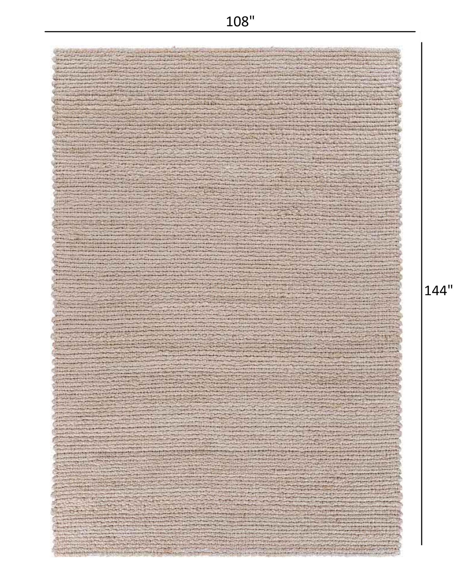 9’ x 12’ Natural Bleached Contemporary Area Rug