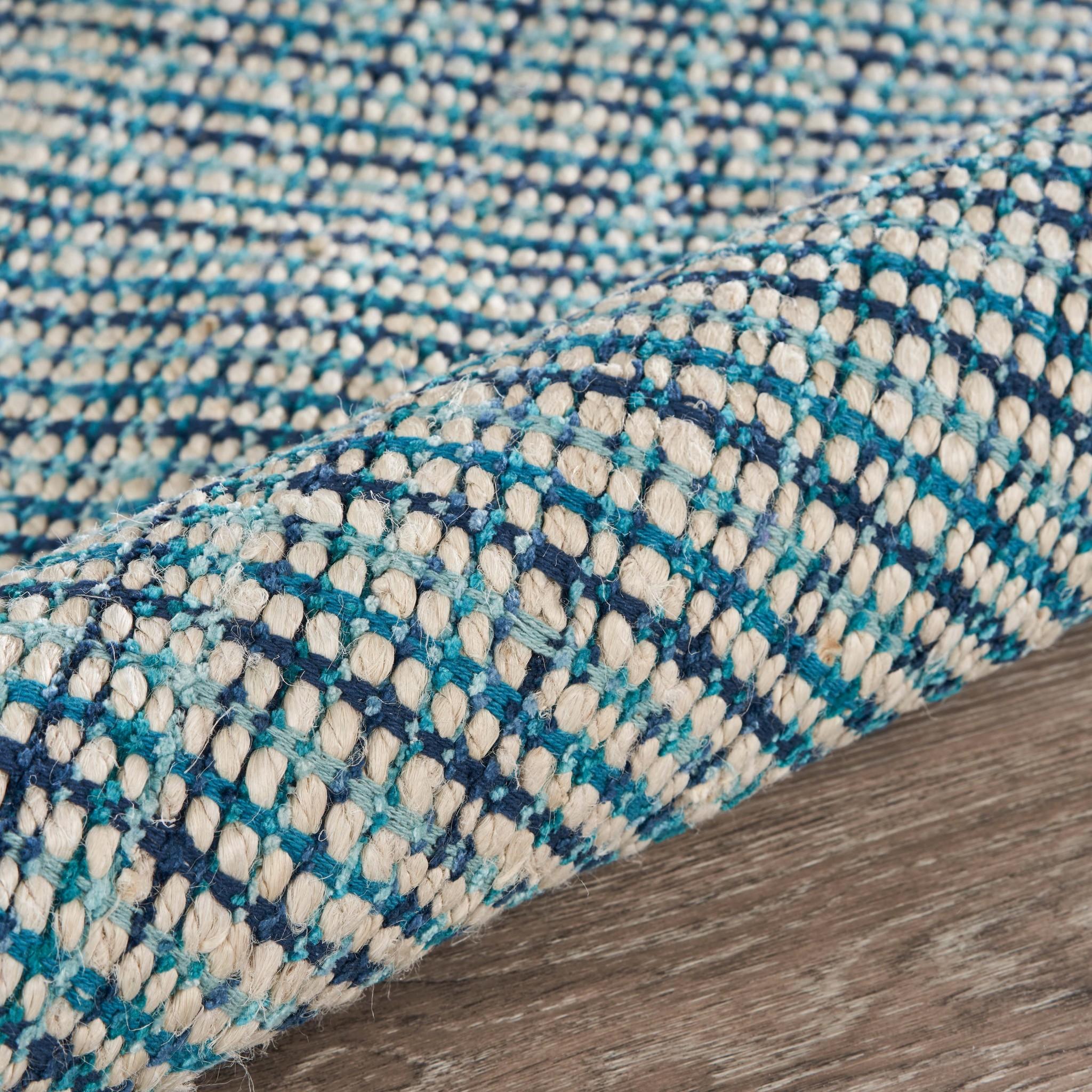 8’ x 10’ Classic Blue Jute Area Rug