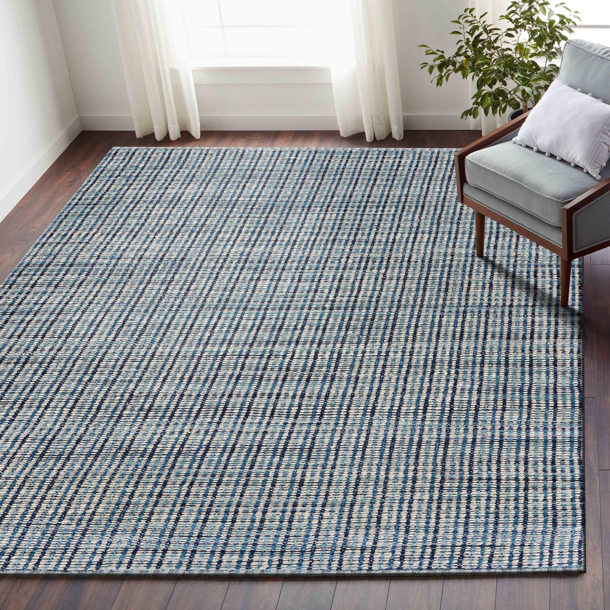 8’ x 10’ Classic Blue Jute Area Rug
