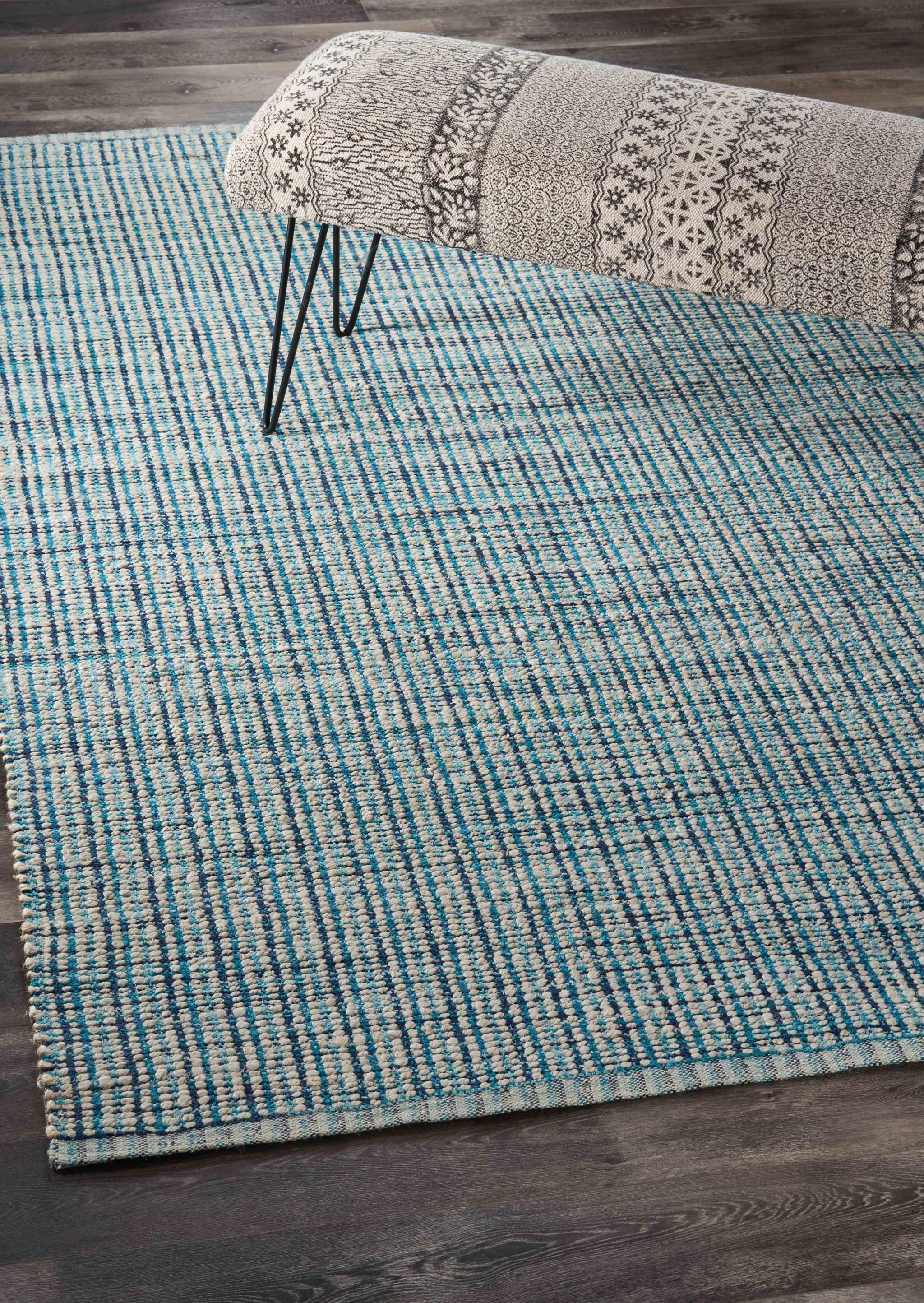 9’ x 12’ Classic Blue Jute Area Rug