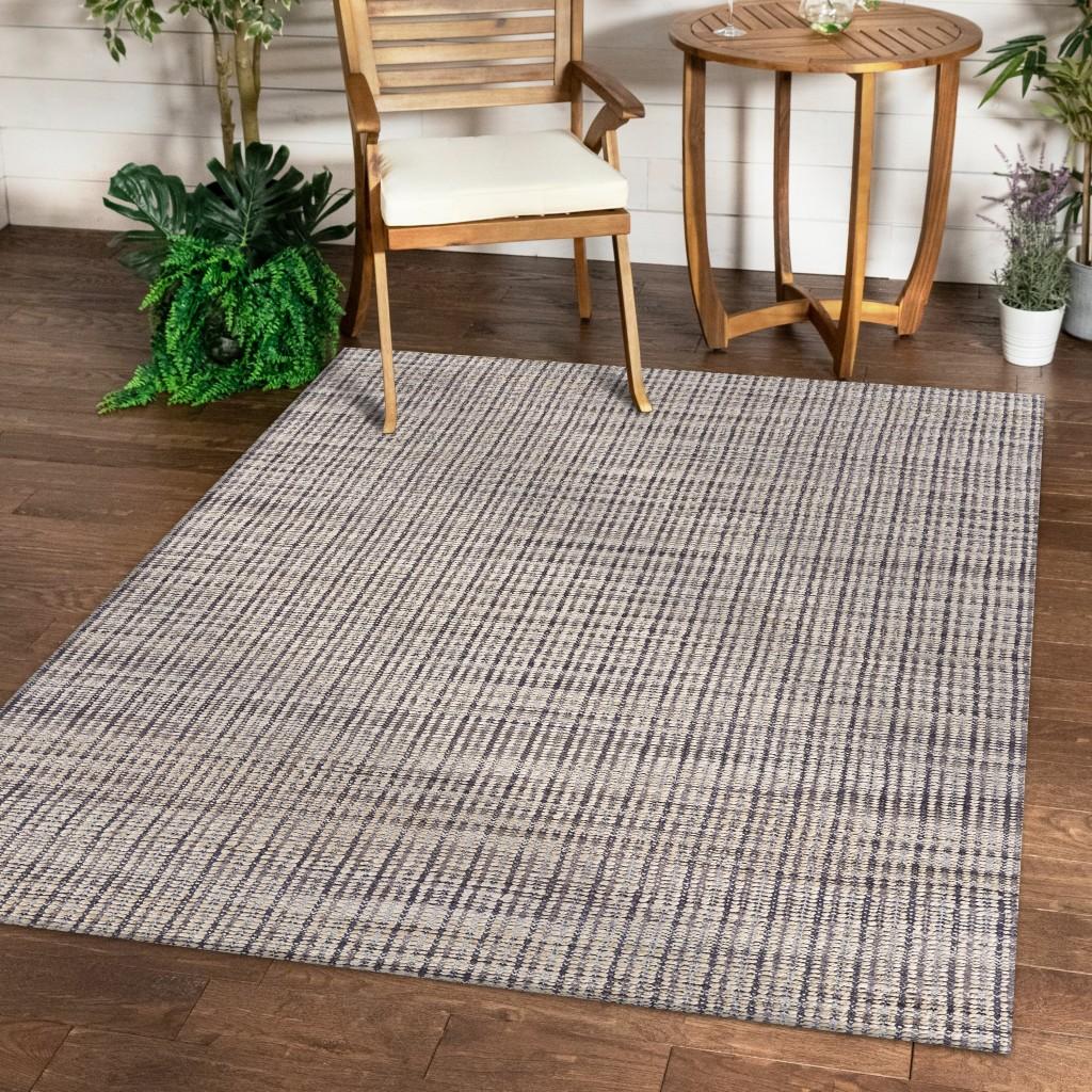 5’ x 8’ Brown and Beige Toned Jute Area Rug