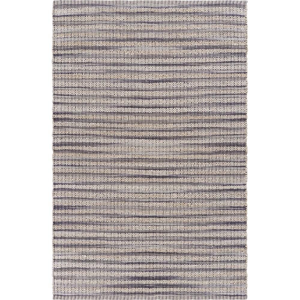8’ x 10’ Brown and Gray Striped Area Rug Default Title