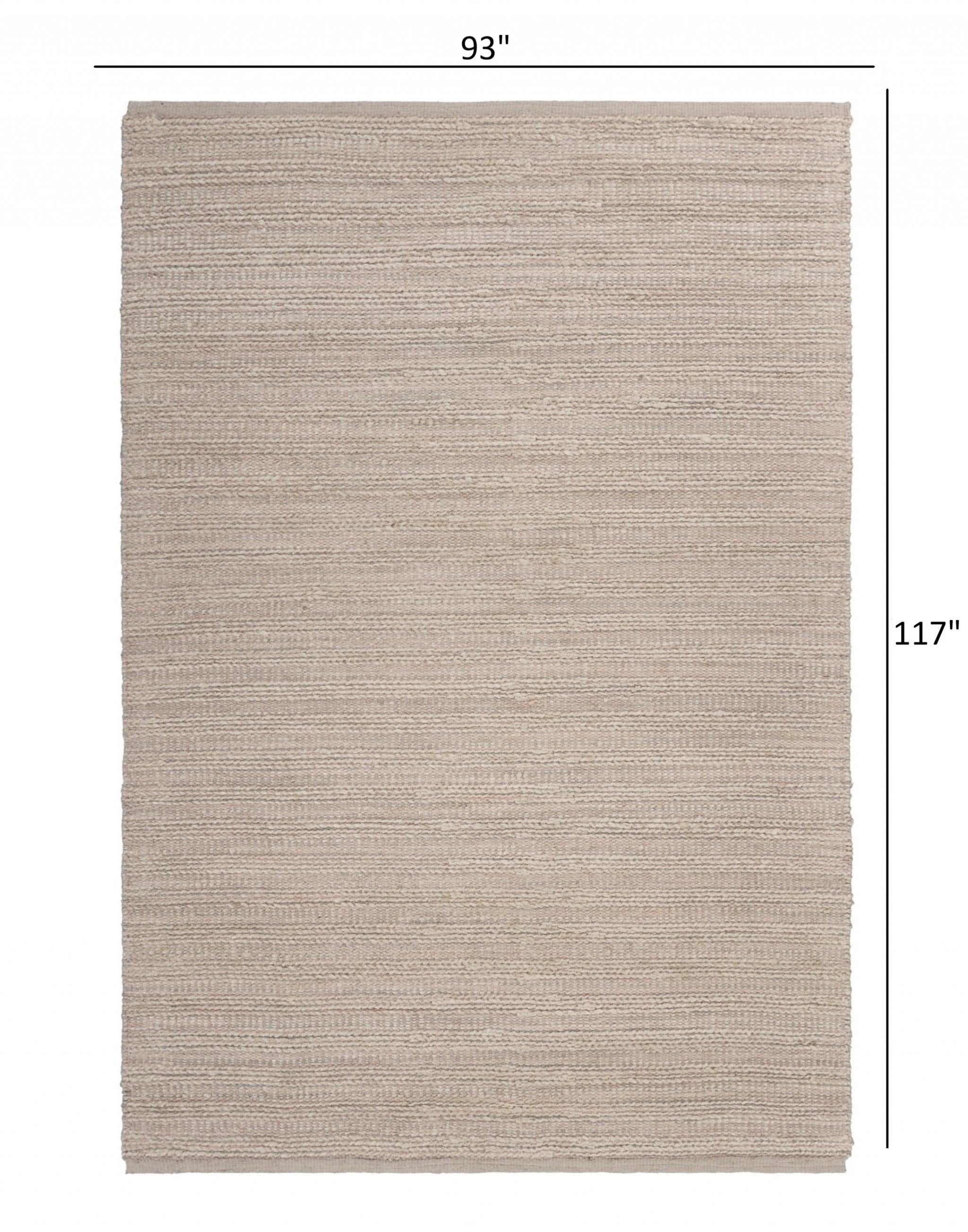 8’ x 10’ Blush Pink Textured Jute Area Rug