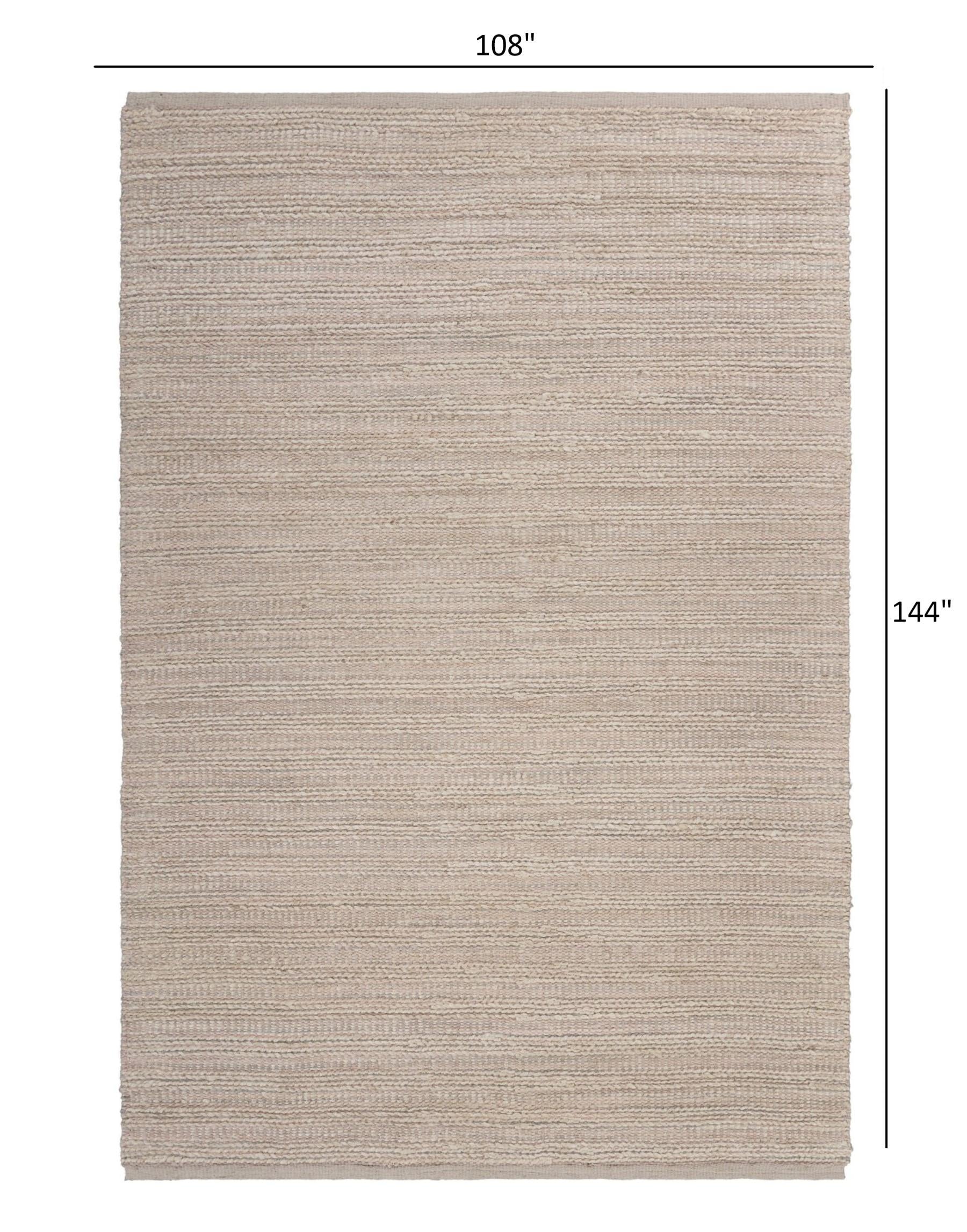 9’ x 12’ Blush Pink Textured Jute Area Rug