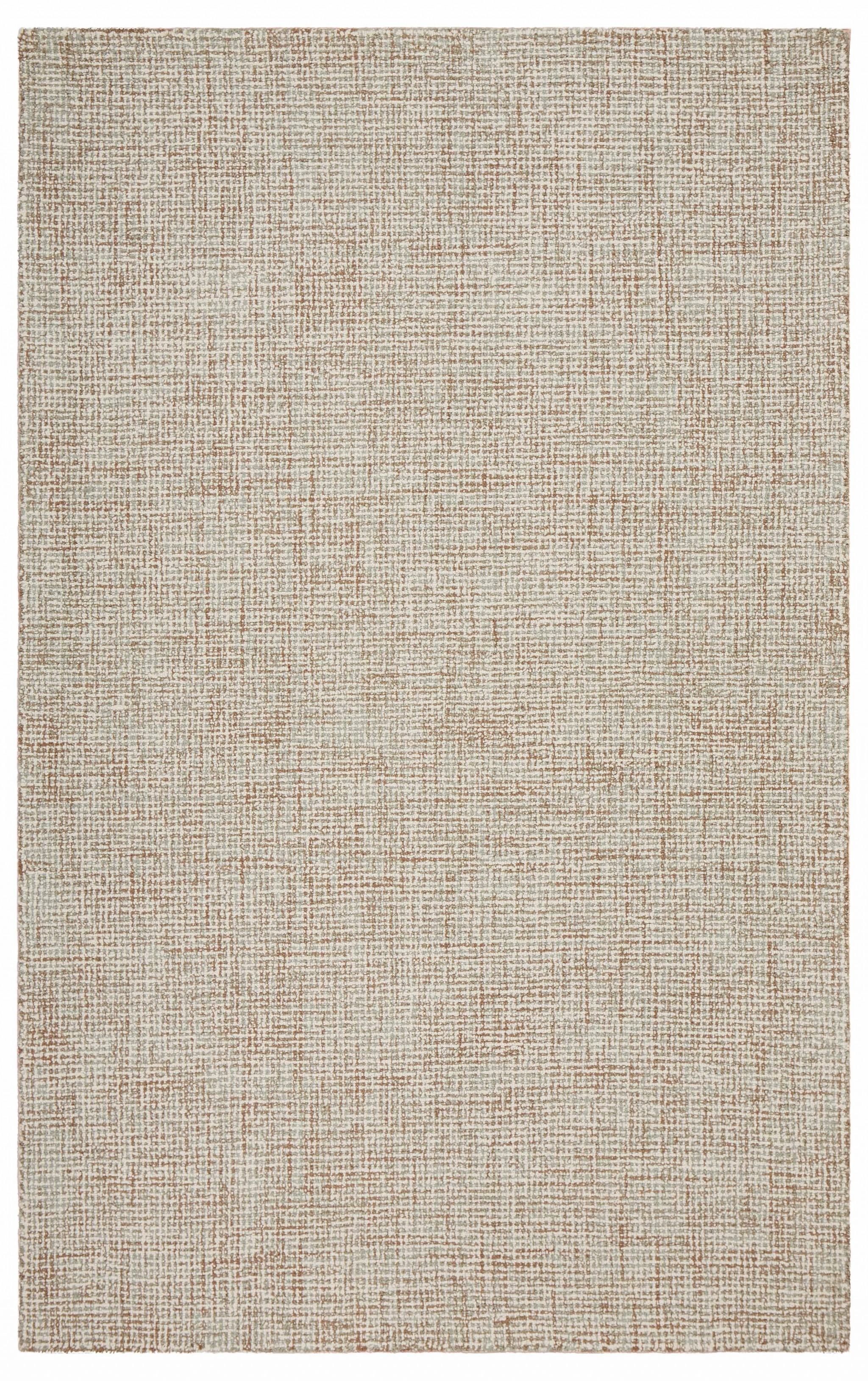 5’ x 8’ Taupe and Tan Minimal Area Rug