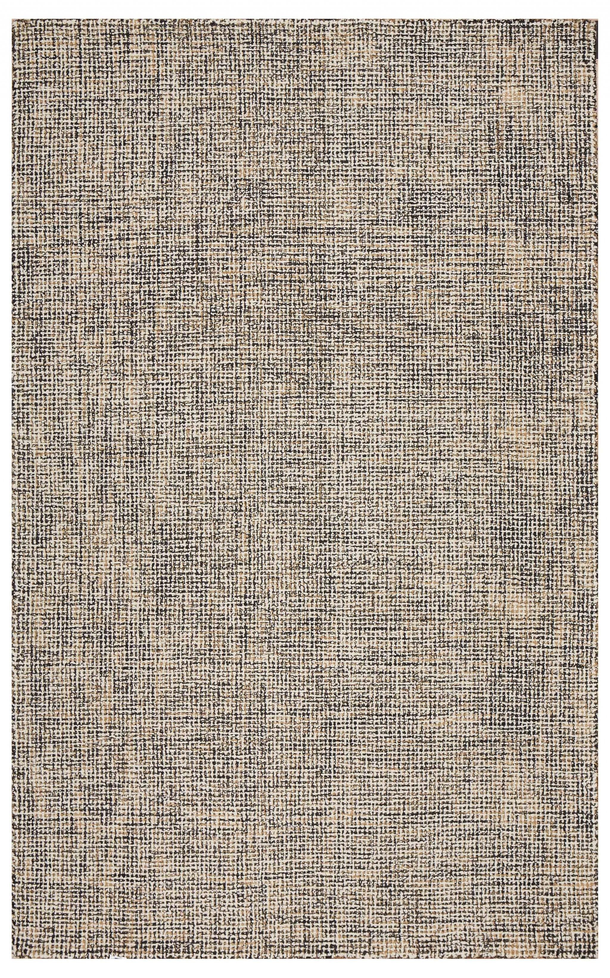 5’ x 8’ Charcoal Interwoven Maze Area Rug Default Title
