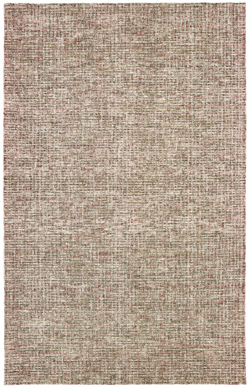 8’ x 10’ Brown Detailed Weave Area Rug Default Title