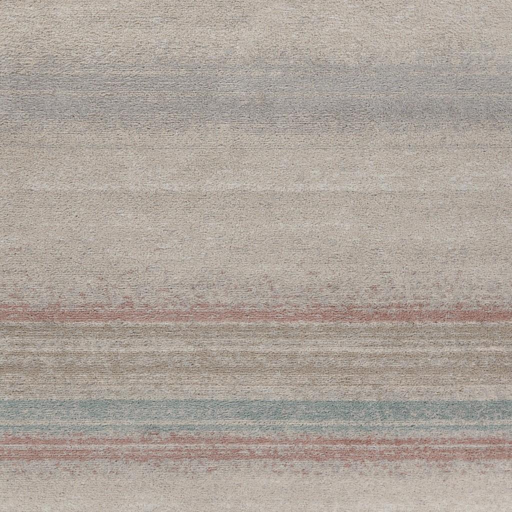 8’ x 9’ Beige Abstract Striped Area Rug