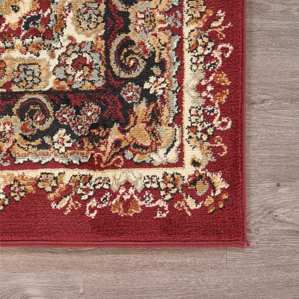 8’ x 10’ Red Royal Medallion Area Rug