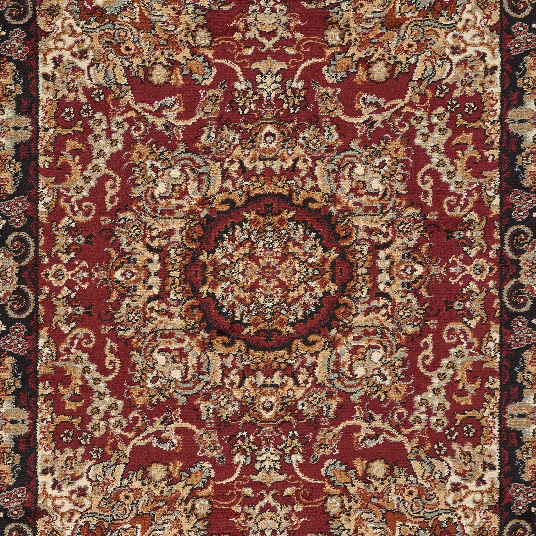 8’ x 10’ Red Royal Medallion Area Rug