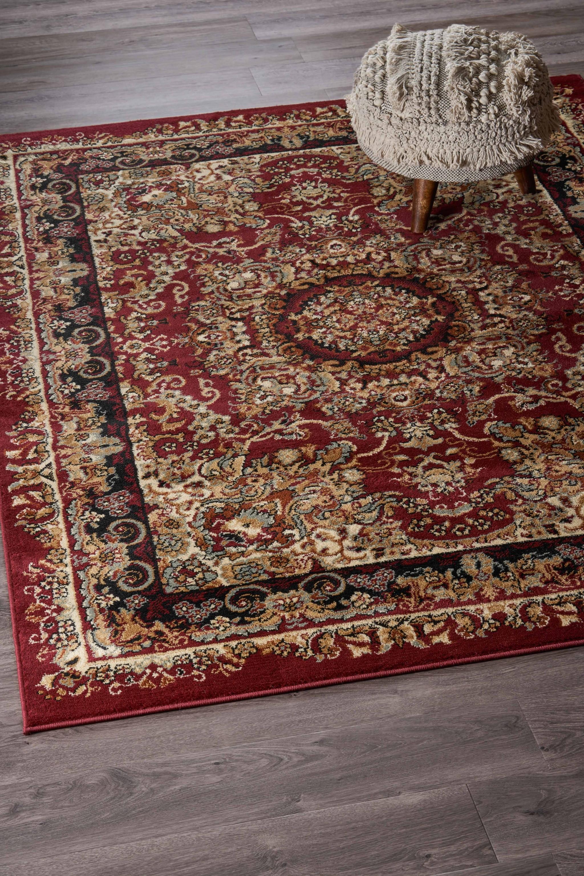 8’ x 10’ Red Royal Medallion Area Rug