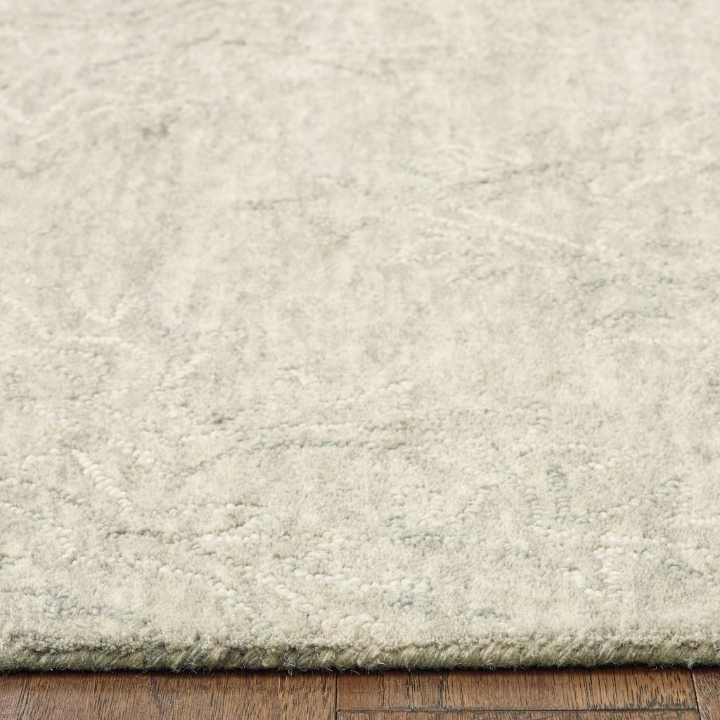 8’ x 10’ Light Green Floral Paradise Area Rug