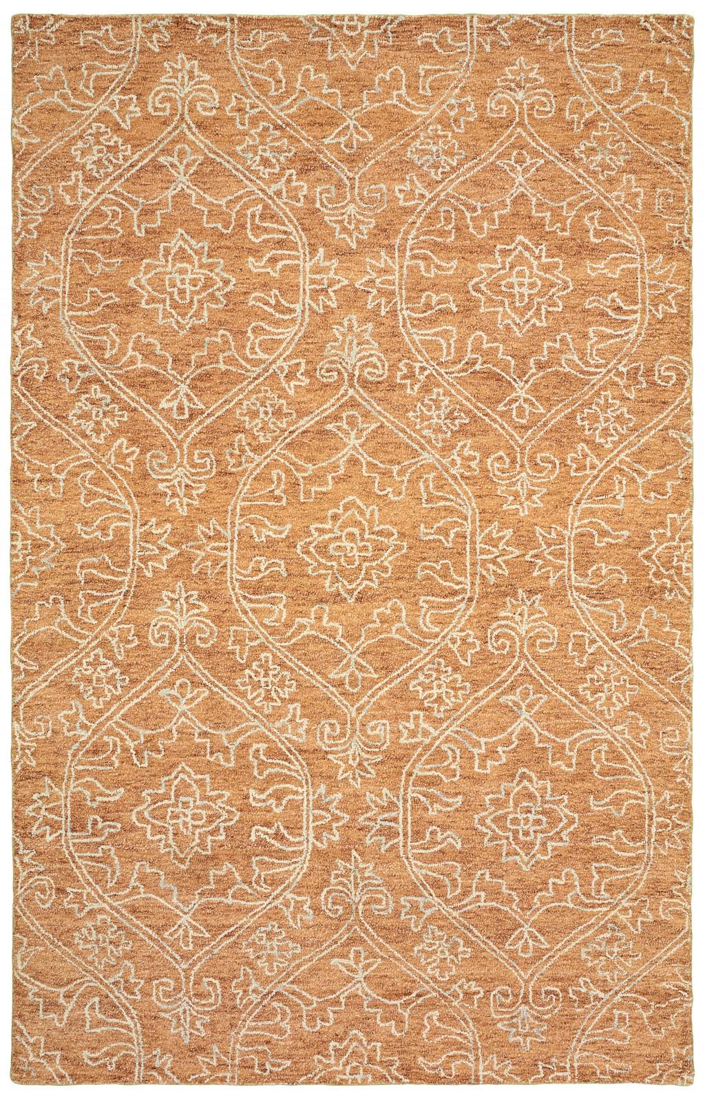 5’ x 8’ Rustic Floral Paradise Area Rug