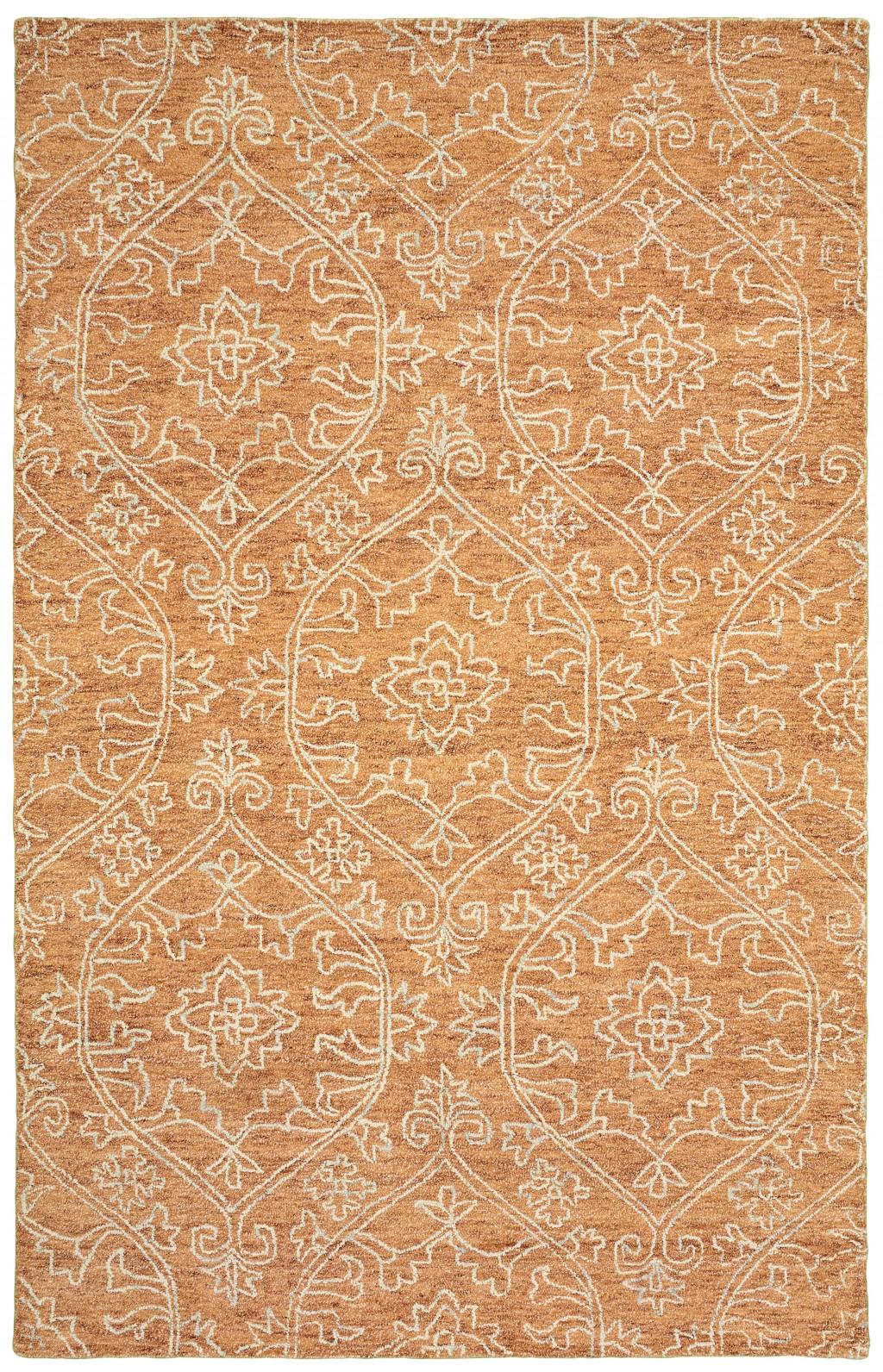 9’ x 12’ Rustic Floral Paradise Area Rug