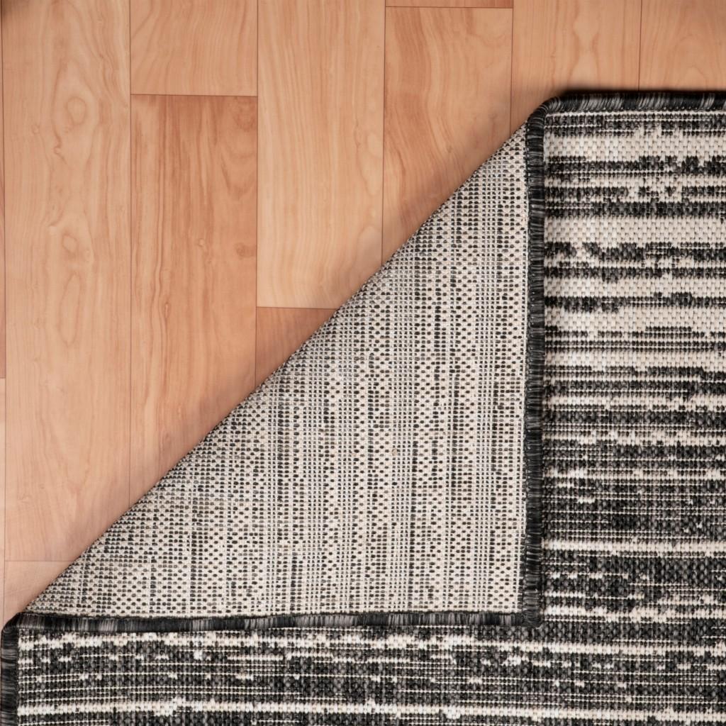 3’ x 5’ Gray Gradient Indoor Outdoor Area Rug