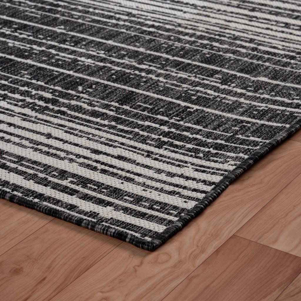 5’ x 7’ Gray Gradient Indoor Outdoor Area Rug