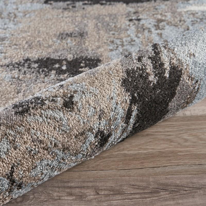 8’ x 10’ Gray Abstract Smudge Area Rug