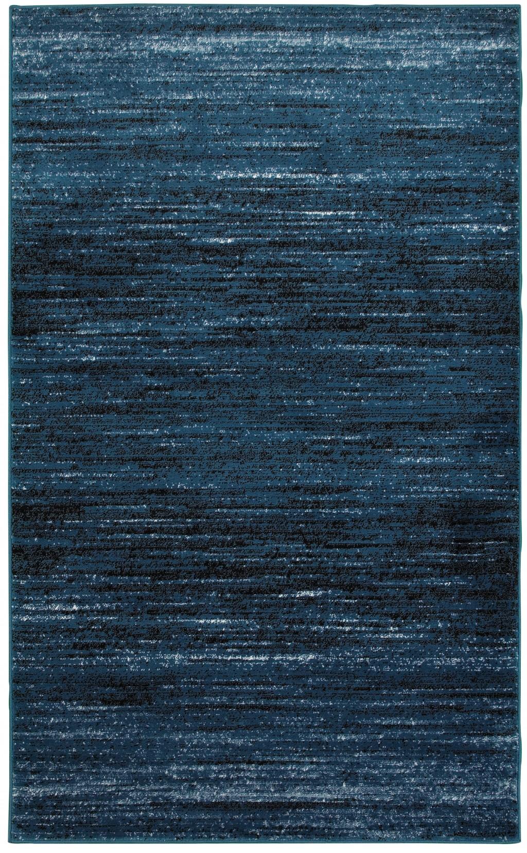 5’ x 7’ Blue Abstract Ocean Area Rug Default Title