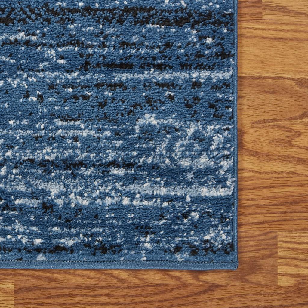 5’ x 7’ Blue Abstract Ocean Area Rug