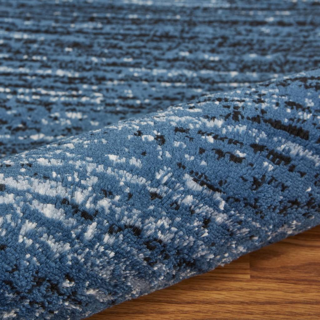 8’ x 10’ Blue Abstract Ocean Area Rug