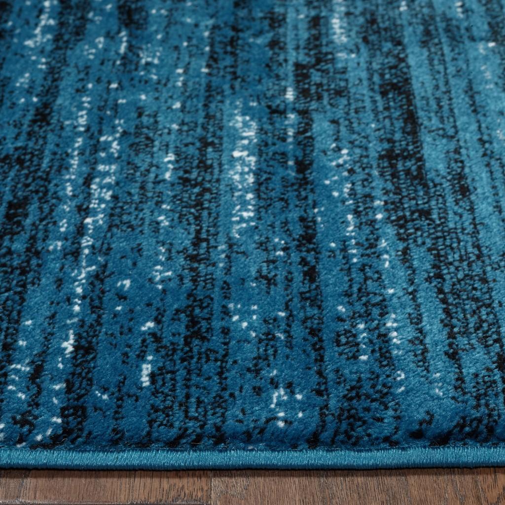 8’ x 10’ Blue Abstract Ocean Area Rug