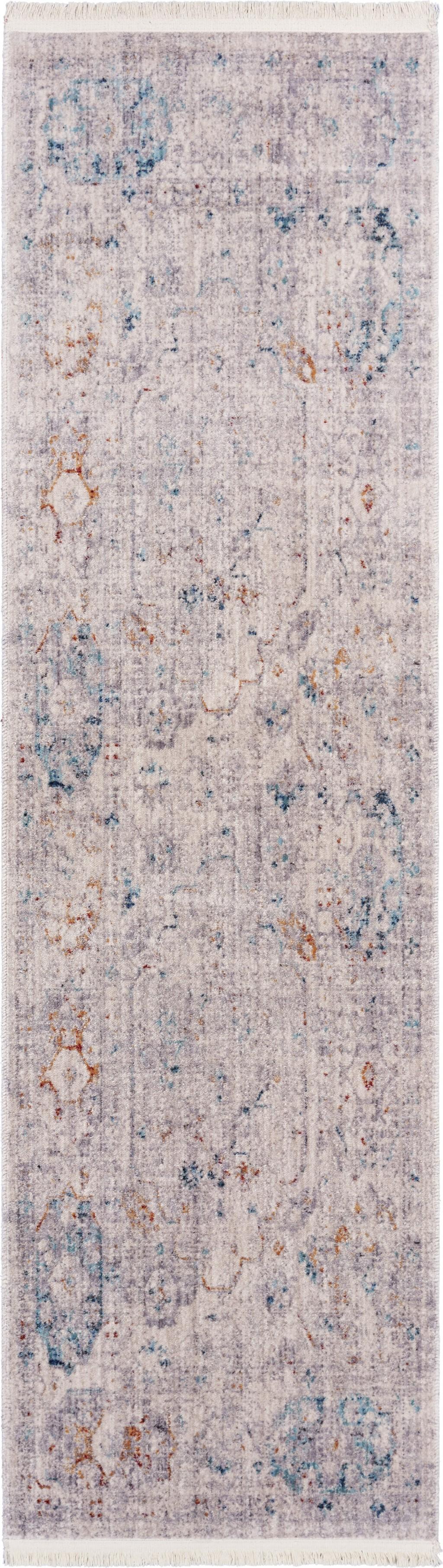 2’ x 8’ Gray Distressed Decorative Runner Rug Default Title