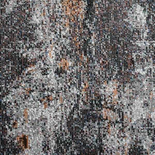 8’ x 10’ Gray And Orange Storm Area Rug