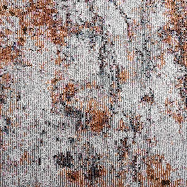 8’ x 10’ Brown and White Abstract Earth Area Rug