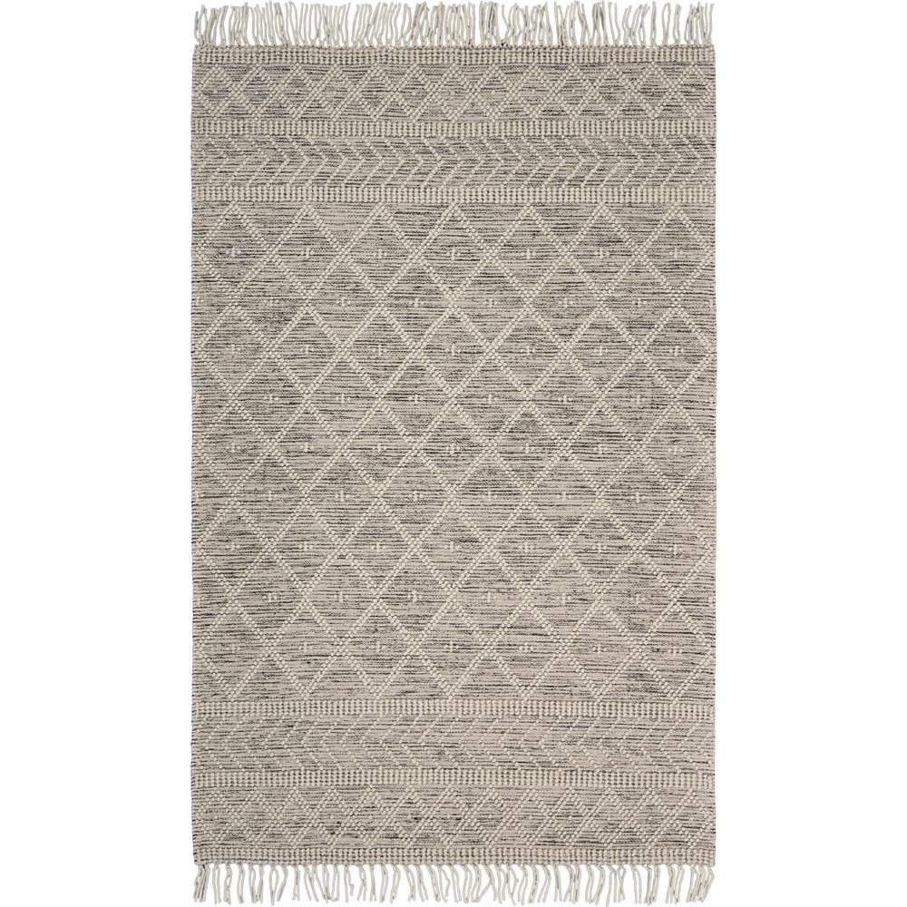 5’ x 7’ Ivory Bohemian Diamonds Area Rug
