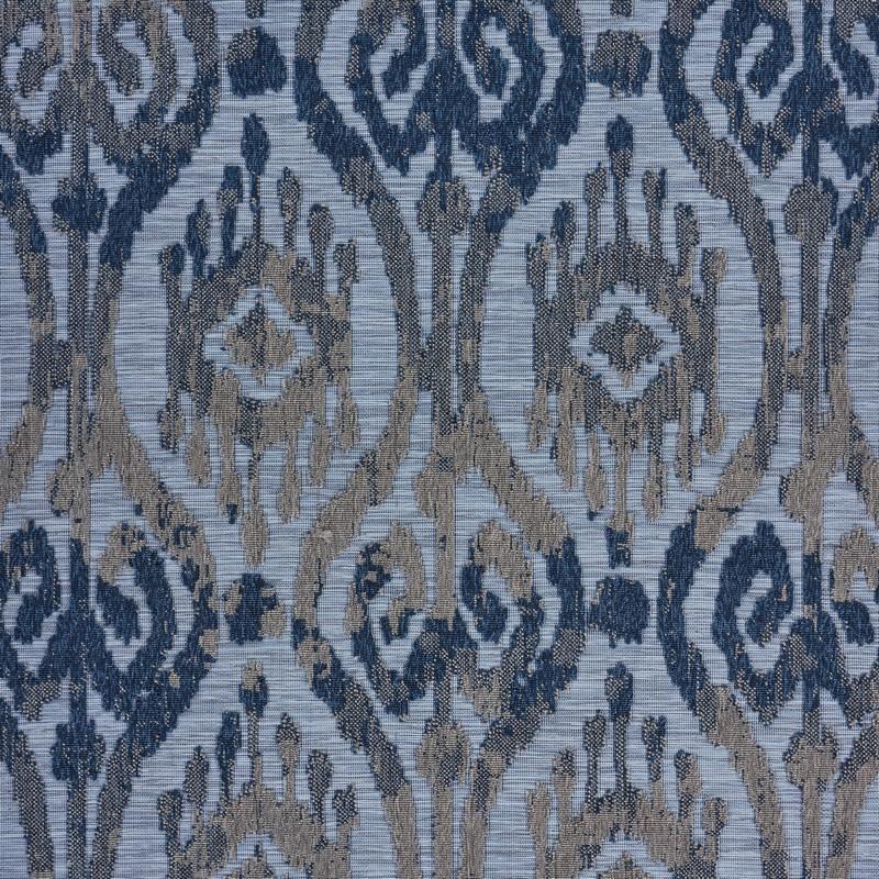 5’ x 7’ Blue Ogee Pattern Indoor Outdoor Area Rug