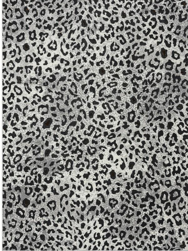 8’ x 10’ Black and Gray Animal Print Area Rug Default Title
