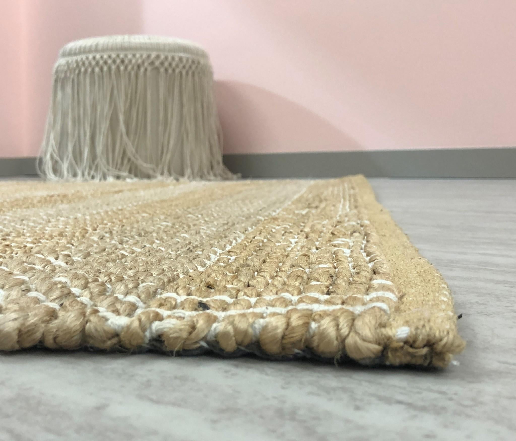 5’ x 7’ Tan Geometric Striped Area Rug Default Title