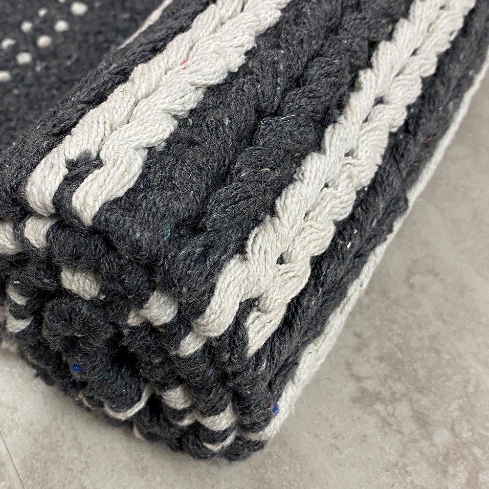 5’ x 7’ Black and White Classic Striped Area Rug Default Title