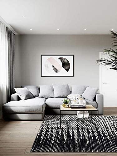 3’ x 4’ Gray and White Transition Area Rug